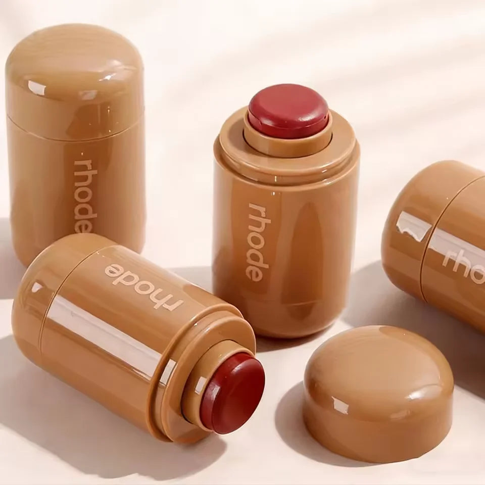 Rhodeskin Pocket Blush StickLip Cheek Hydrating Stick Natural Rouge Powder Blusher Cream Lipstick Cheek Teacup Candy Color Rhode