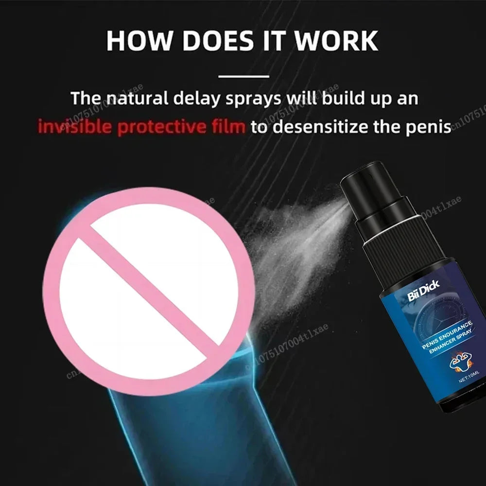 Male Delay Spray Long Lasting No Numbness for Men Women Couples Intimate Adult Bedroom Pleasure Sex Accessories Enhancer Fast