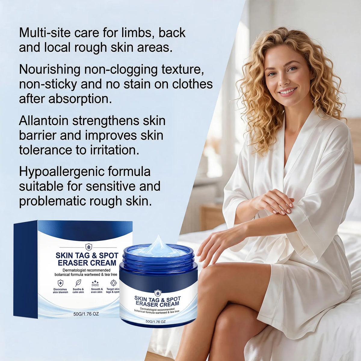 Skin Repair Cream for Face and Body Moisturizing Soothing Dry Rough Itchy Skin Even Tone Fast Absorbing Sensitive Skincare