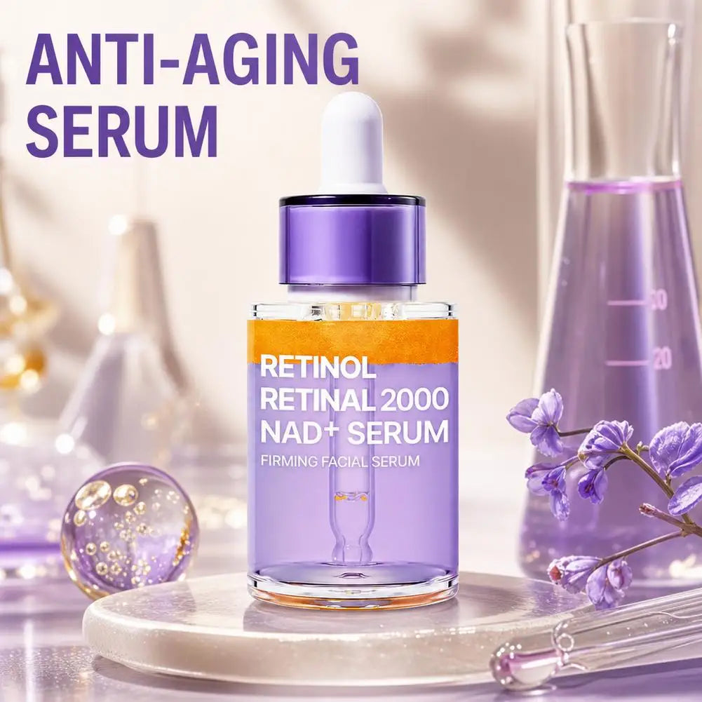 Retinol Anti Aging Facial Serum Improve Elasticity & Skin Texture Korean Fine Lines & Firmer Moisturizing Skin Care