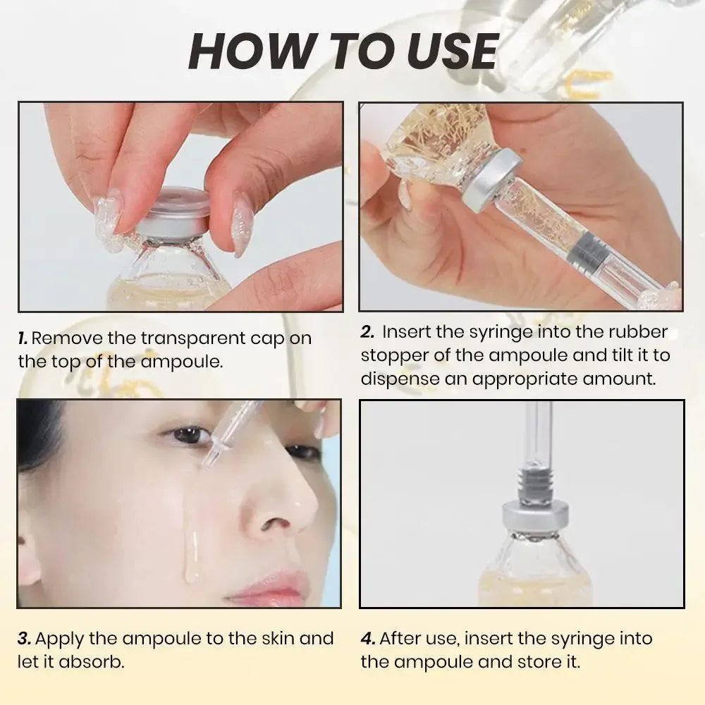 Korean Skincare Silk Peptide Intensive Lifting Ampoule Essence Collagen Revitalizing Essence For Fade Facial Fine Lines Skincare