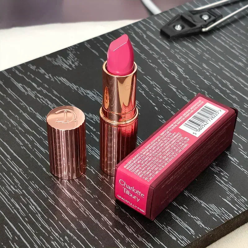 Hot Selling Luxury CT Small Gold Tube Lipstick Matte Waterproof Durable Matte Powder Beauty Natural Color Advanced Lips Cosmetic