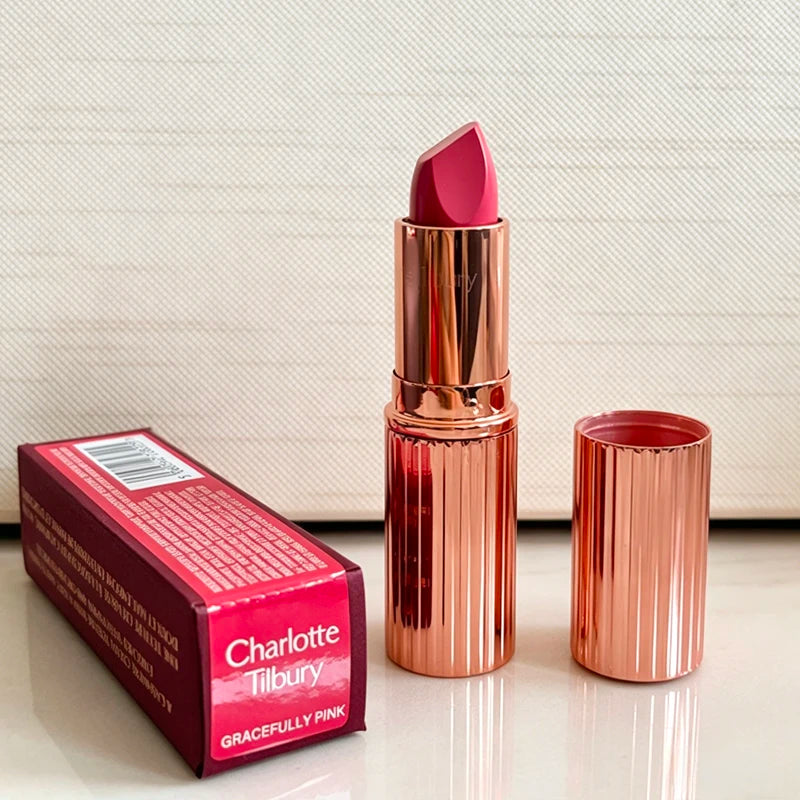 Hot Brand CT 7 colors Small Gold Tube Lipstick Pillow Talk Walk of No Shame Red Carpet Red Long Lasting Natural Lip Gloss Makeup