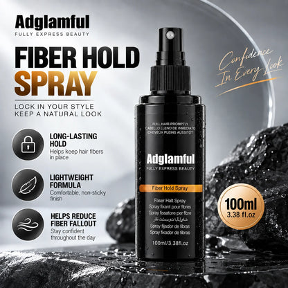 100ml Hair Fiber Hold Spray Long Lasting Lightweight Fixing Spray for Hair Building Fibers Natural Looking Finish Men Women