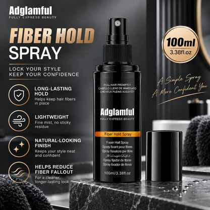 100ml Hair Fiber Hold Spray Long Lasting Lightweight Fixing Spray for Hair Building Fibers Natural Looking Finish Men Women