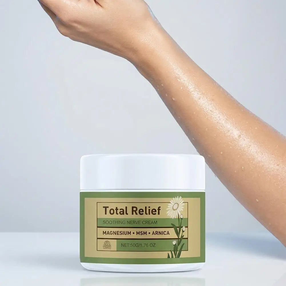 Magnesium Cream with MSM &amp; Arnica, Gentle Plant Extract Body Care Balm, Soothing Massage Cream for Daily Skin Relief
