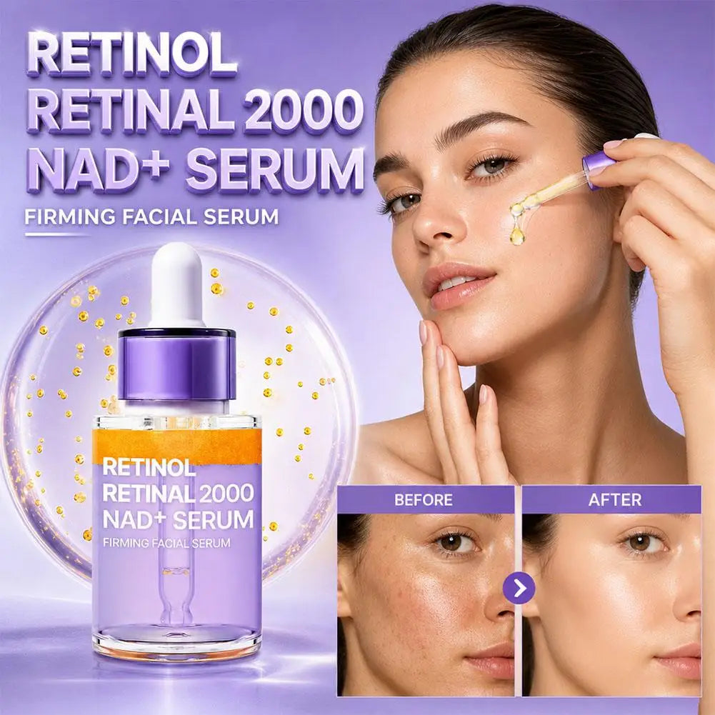 Retinol Anti Aging Facial Serum Improve Elasticity &amp; Skin Texture Korean Fine Lines &amp; Firmer Moisturizing Skin Care