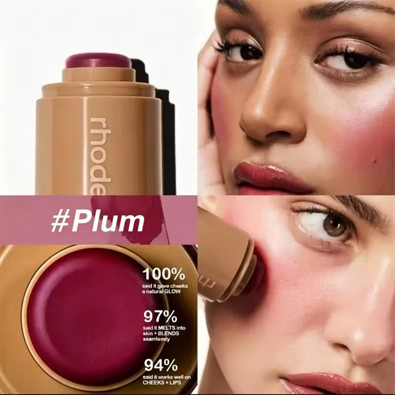 Rhodeskin Pocket Blush StickLip Cheek Hydrating Stick Natural Rouge Powder Blusher Cream Lipstick Cheek Teacup Candy Color Rhode