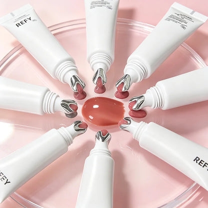 Fashion REFY 6 Colors Lip Gloss with Hyaluronic Acid Nonstick Long-lasting Smooths Lips Nourishing Hydrating Lip Care Cosmetics