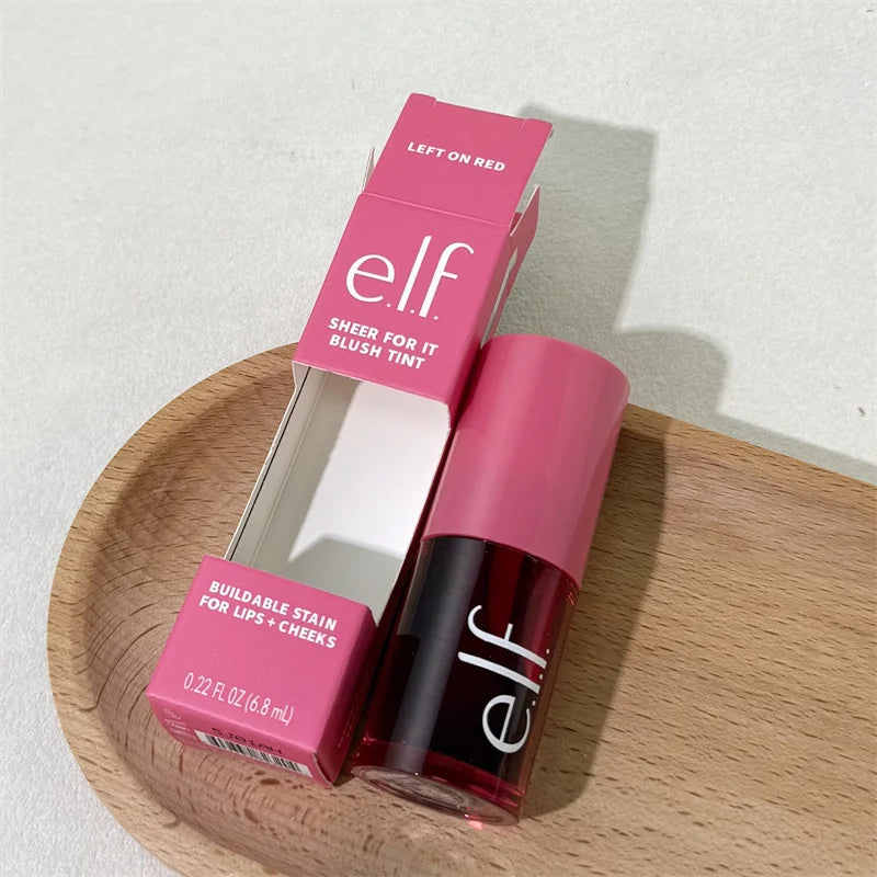 Elf Dual-Use Liquid Blush Pink Positive Plums Up Plumping Lip Gloss Makeup 8 Colors Cream Blush Lasting Easy To Color Cosmetics