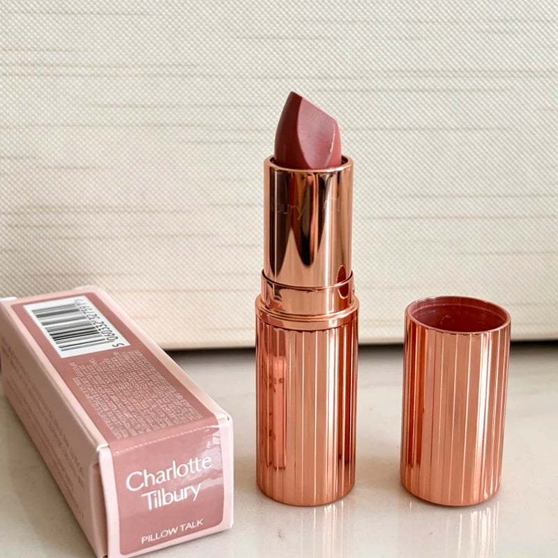 Hot Brand CT 7 colors Small Gold Tube Lipstick Pillow Talk Walk of No Shame Red Carpet Red Long Lasting Natural Lip Gloss Makeup