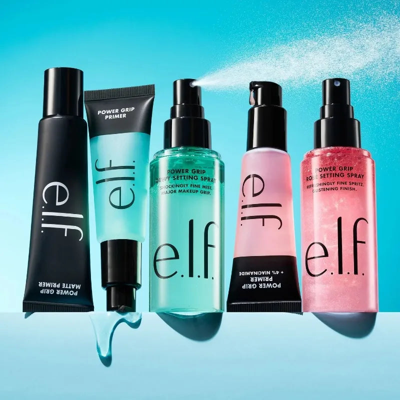 E.l.f Power Grip Matte Primer Dewy Setting Spray Liquid Poreless Putty Primer Hydrating Gel Serum 30ml&amp;10ml Pre-makeup Products