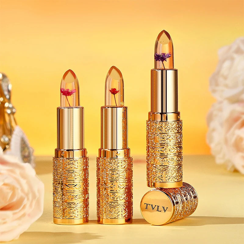 Crystal Color-changing Petal Lipstick for Women Moisturizes long-lasting and non-sticky cup lip balm