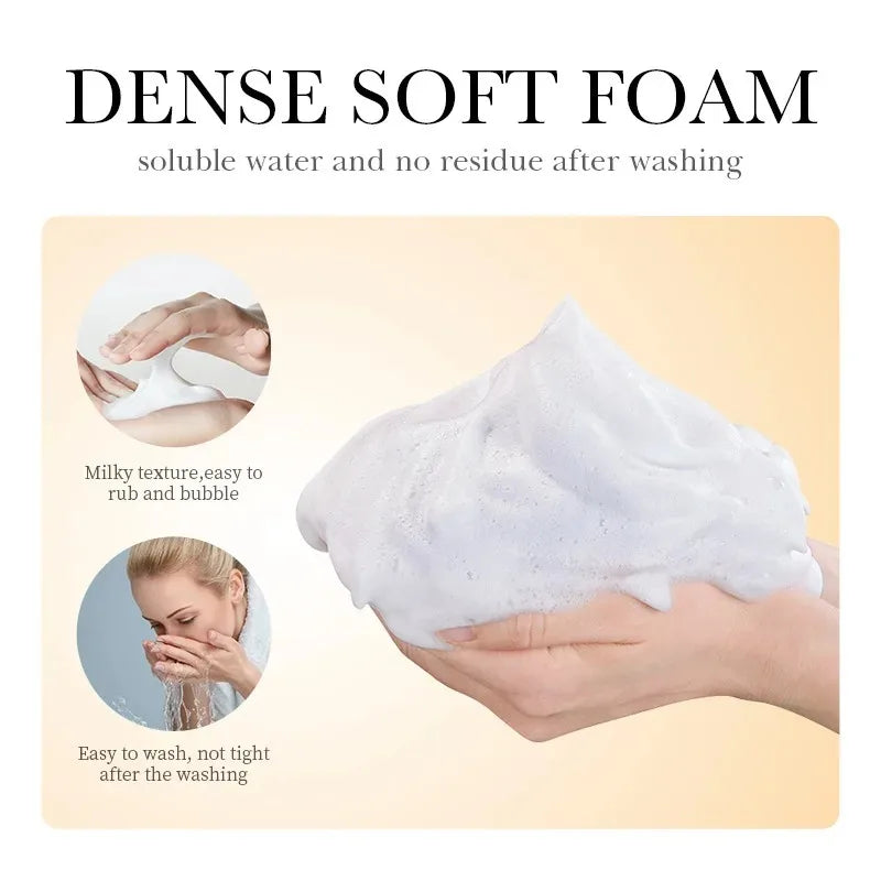 SADOER Collagen Facial Cleanser Skincare Anti Wrinkle Whitening Moisturizing Face Cleansing Face Wash Foam Cleanser Skin Care