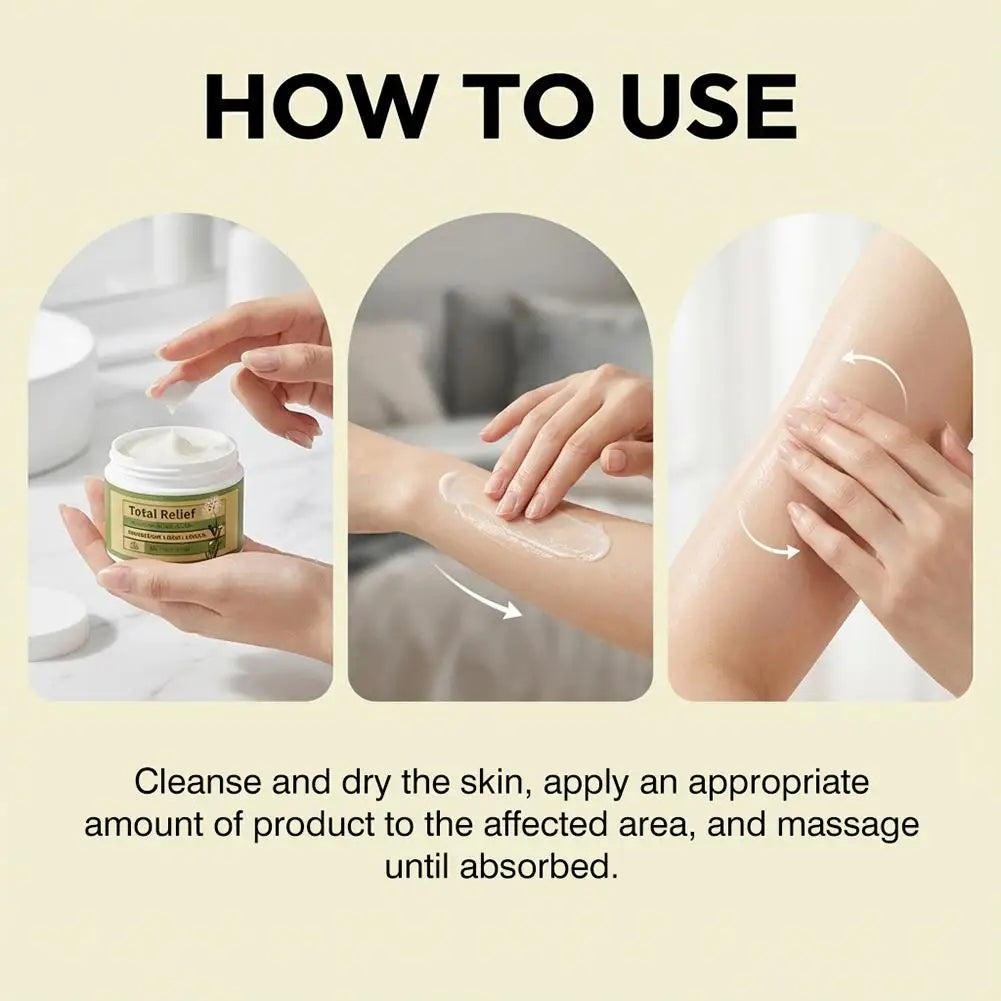 Magnesium Cream with MSM &amp; Arnica, Gentle Plant Extract Body Care Balm, Soothing Massage Cream for Daily Skin Relief