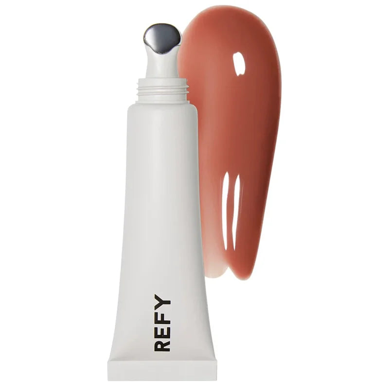 Fashion REFY 6 Colors Lip Gloss with Hyaluronic Acid Nonstick Long-lasting Smooths Lips Nourishing Hydrating Lip Care Cosmetics