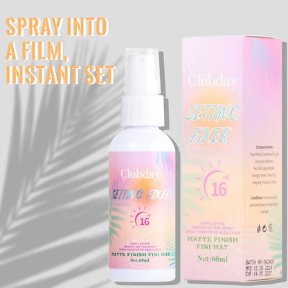60ml Matte Setting Spray Lightweight Oil‑Control Long‑Lasting Natural Mist Finish Facial Makeup Cosmetics