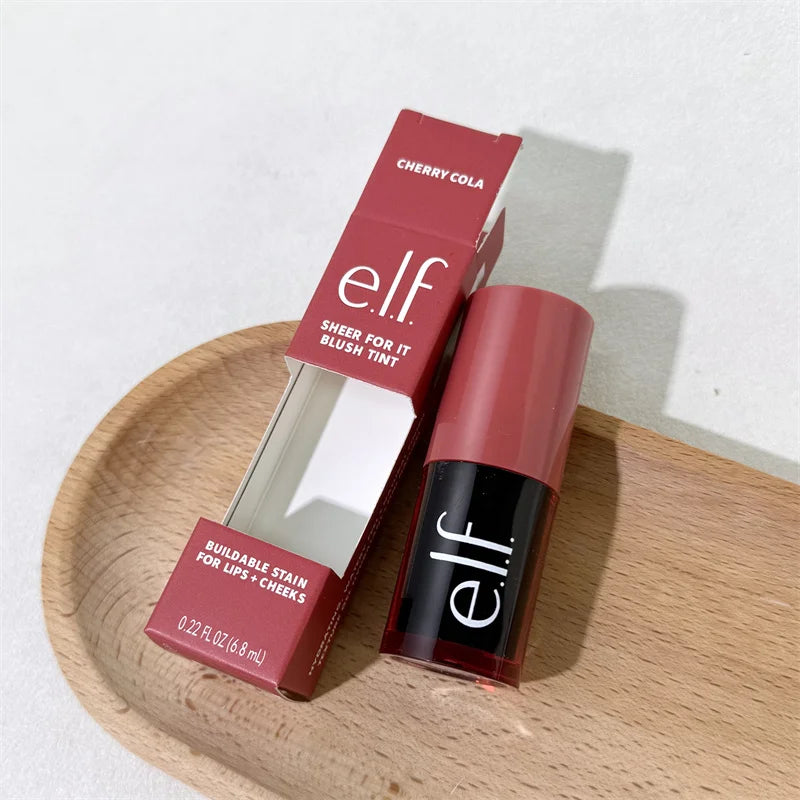 Elf Dual-Use Liquid Blush Pink Positive Plums Up Plumping Lip Gloss Makeup 8 Colors Cream Blush Lasting Easy To Color Cosmetics