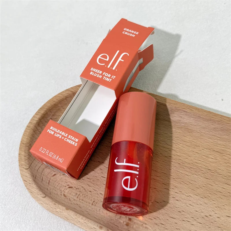 Elf Dual-Use Liquid Blush Pink Positive Plums Up Plumping Lip Gloss Makeup 8 Colors Cream Blush Lasting Easy To Color Cosmetics