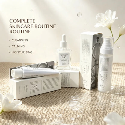 Dr.Althea 345 Complete 3-Step Skincare Routine Set Serum Cream Facial Mist Fragrance Free Calming Hydrating Facial Skin Care Kit