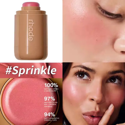 Rhodeskin Pocket Blush StickLip Cheek Hydrating Stick Natural Rouge Powder Blusher Cream Lipstick Cheek Teacup Candy Color Rhode