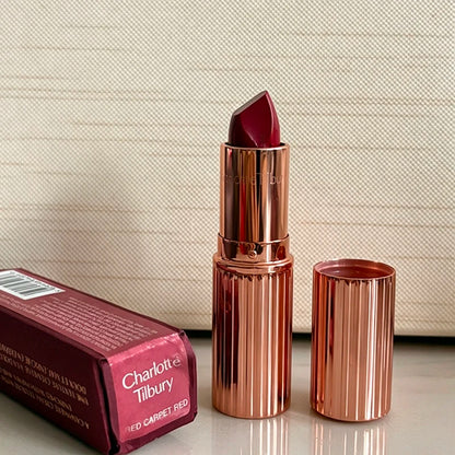 Hot Brand CT 7 colors Small Gold Tube Lipstick Pillow Talk Walk of No Shame Red Carpet Red Long Lasting Natural Lip Gloss Makeup