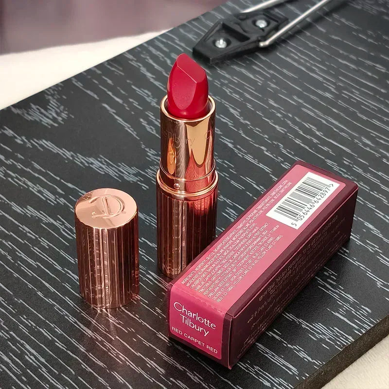 Hot Selling Luxury CT Small Gold Tube Lipstick Matte Waterproof Durable Matte Powder Beauty Natural Color Advanced Lips Cosmetic