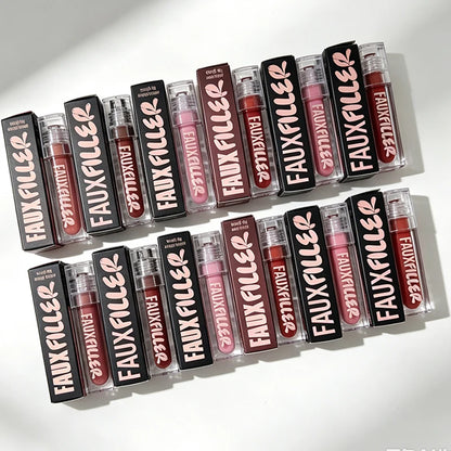 Hot Selling Lipstick Mirror Long-acting Moisturizing and Nourishing Lip Gloss Matte 4 Color Powder Blusher Cosmetics