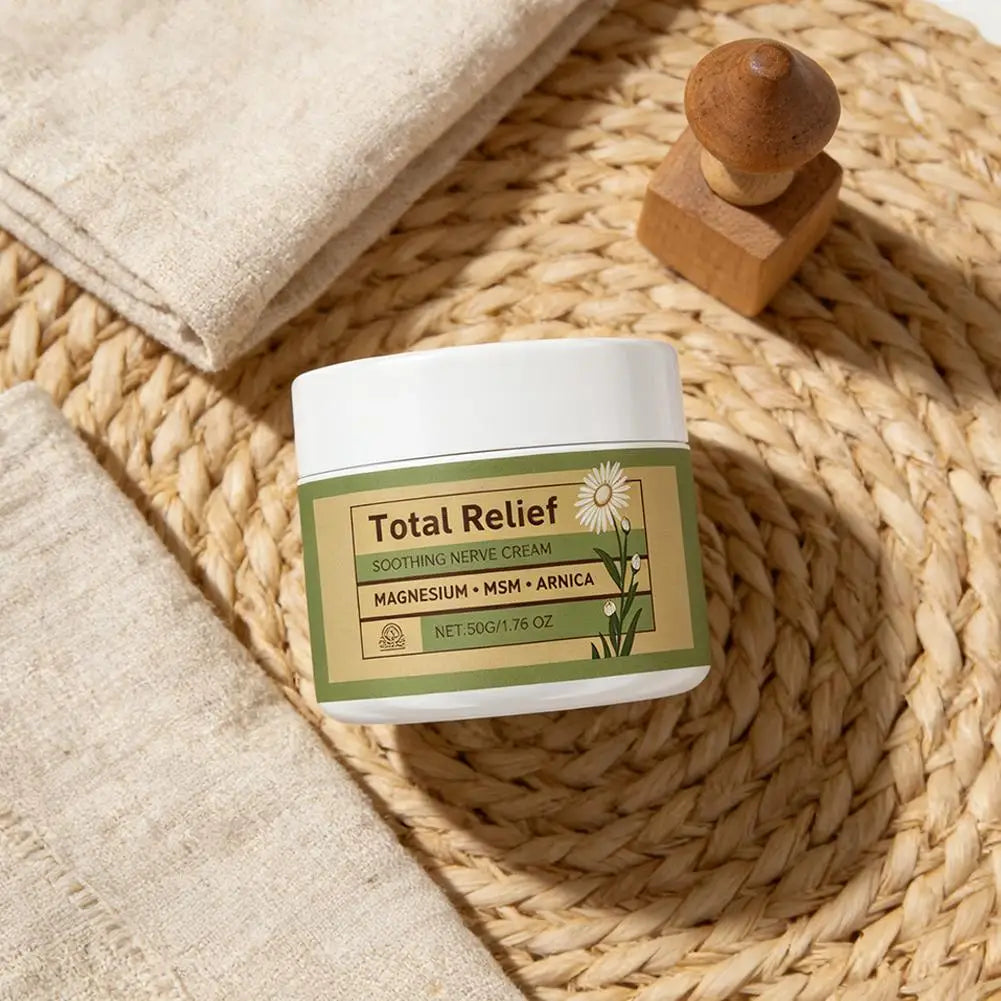 Magnesium Cream with MSM &amp; Arnica, Gentle Plant Extract Body Care Balm, Soothing Massage Cream for Daily Skin Relief
