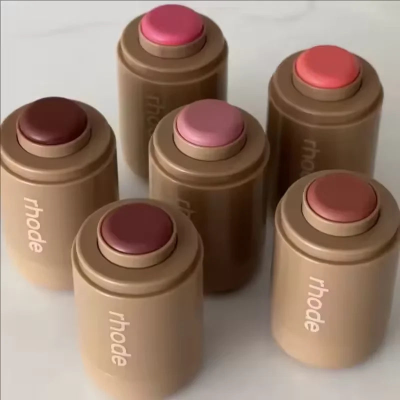 Rhodeskin Pocket Blush StickLip Cheek Hydrating Stick Natural Rouge Powder Blusher Cream Lipstick Cheek Teacup Candy Color Rhode