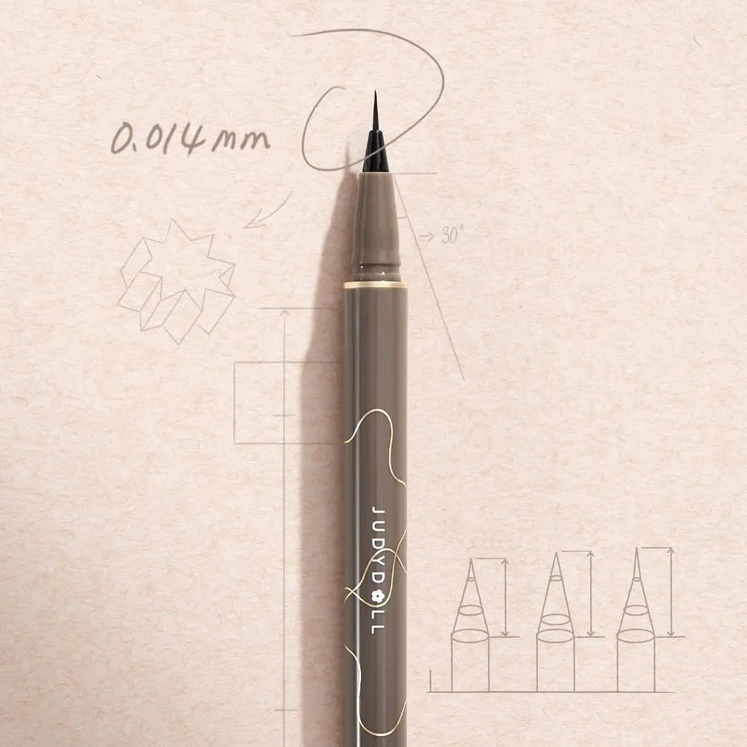 Judydoll Precision Liquid Eyeliner Pen, Ultra-Fine Tip, Waterproof, Smudge-Proof, 24-Hour Long-Lasting, Perfect for Lash Line