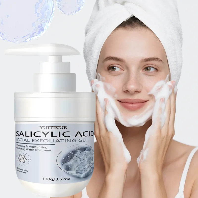 YUITIKUE Salicylic Acid Exfoliating Gel - Gentle Cleansing &amp; Moisturizing, Removes Dead Skin for Face &amp; Body, 100g