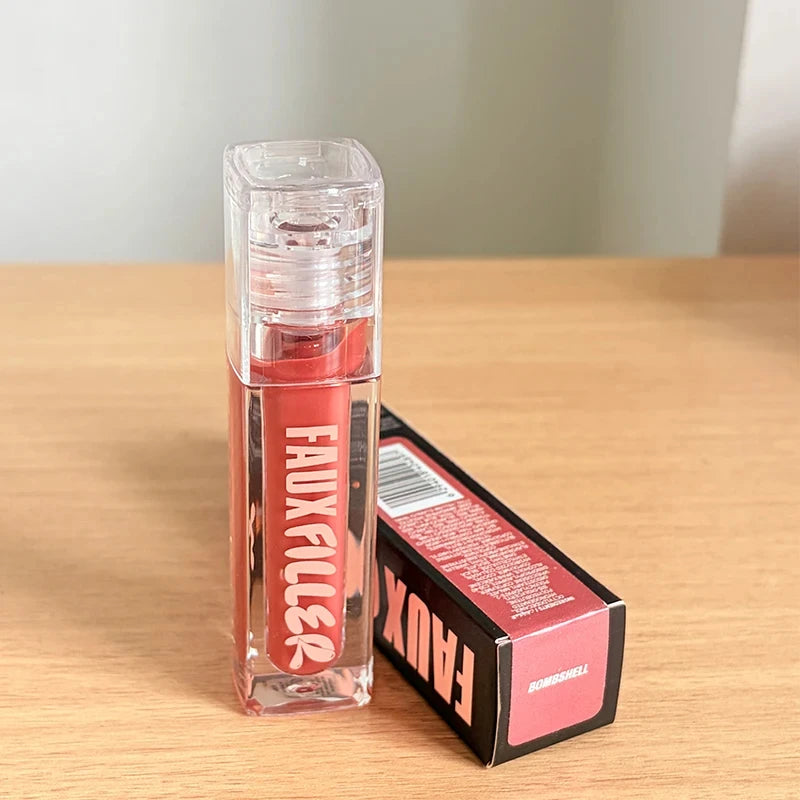 Hot Selling Lipstick Mirror Long-acting Moisturizing and Nourishing Lip Gloss Matte 4 Color Powder Blusher Cosmetics