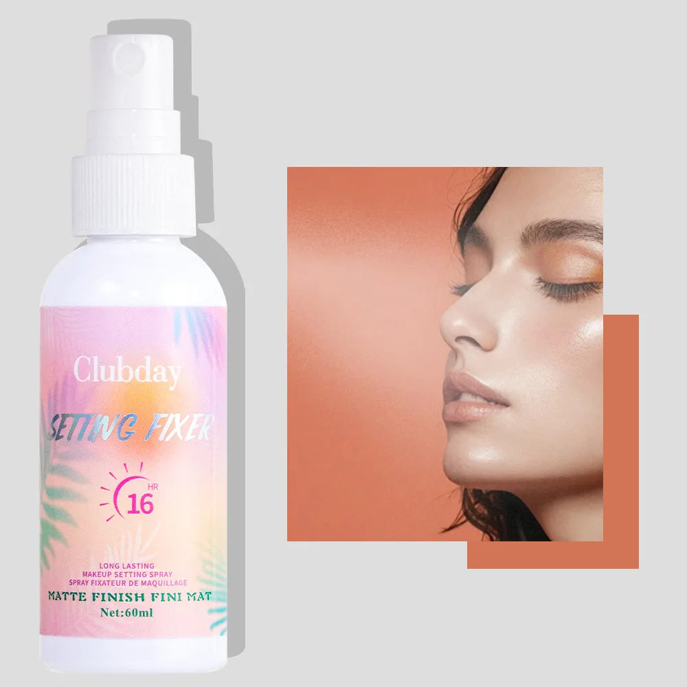 60ml Matte Setting Spray Lightweight Oil‑Control Long‑Lasting Natural Mist Finish Facial Makeup Cosmetics