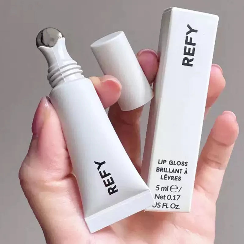 New Brand REFY 6 Colors Lip Gloss Blush Rosewood Dusk Sepia Taupe Long Lasting Nourishing Moisturizing Lip Care Makeup Cosmetics