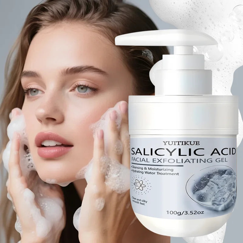 YUITIKUE Salicylic Acid Exfoliating Gel - Gentle Cleansing &amp; Moisturizing, Removes Dead Skin for Face &amp; Body, 100g