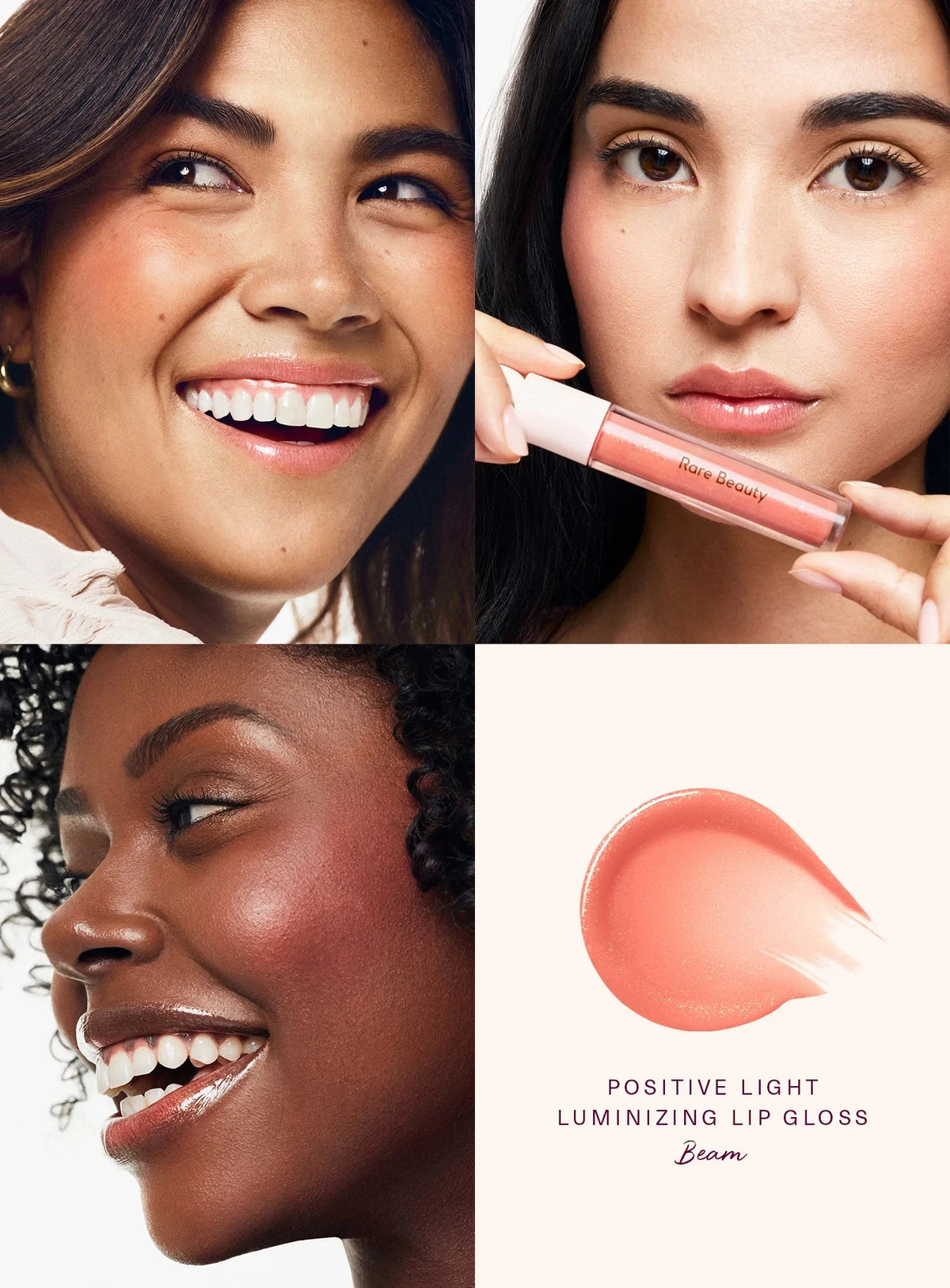 Rare Beauty Lip Gloss Waterproof Non-Stick Cup Lip Glaze Beam Smudge Proof Not Fade Matte Blusher Cream Bronze Contour Liquid