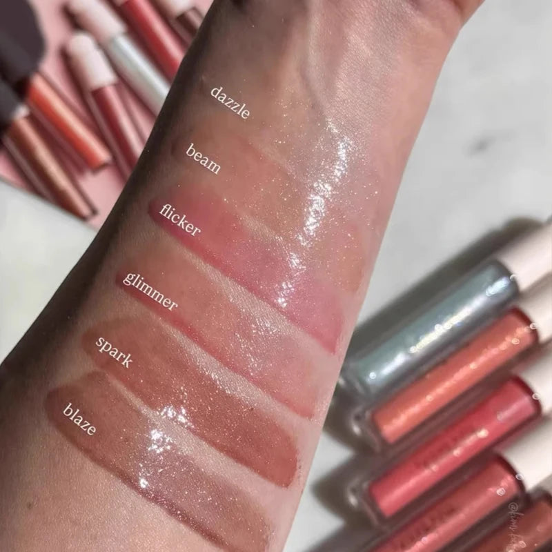 Rare Beauty Lip Gloss Waterproof Non-Stick Cup Lip Glaze Beam Smudge Proof Not Fade Matte Blusher Cream Bronze Contour Liquid