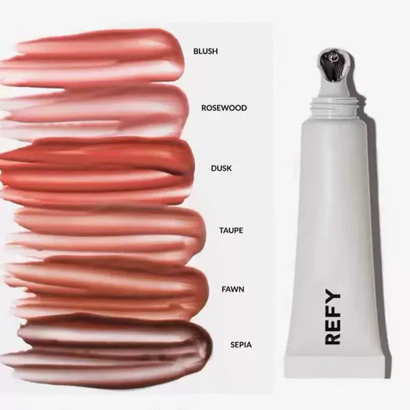 Fashion REFY 6 Colors Lip Gloss with Hyaluronic Acid Nonstick Long-lasting Smooths Lips Nourishing Hydrating Lip Care Cosmetics