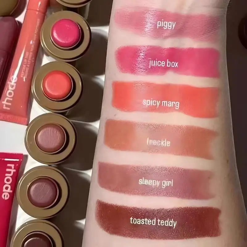 Rhodeskin Pocket Blush StickLip Cheek Hydrating Stick Natural Rouge Powder Blusher Cream Lipstick Cheek Teacup Candy Color Rhode