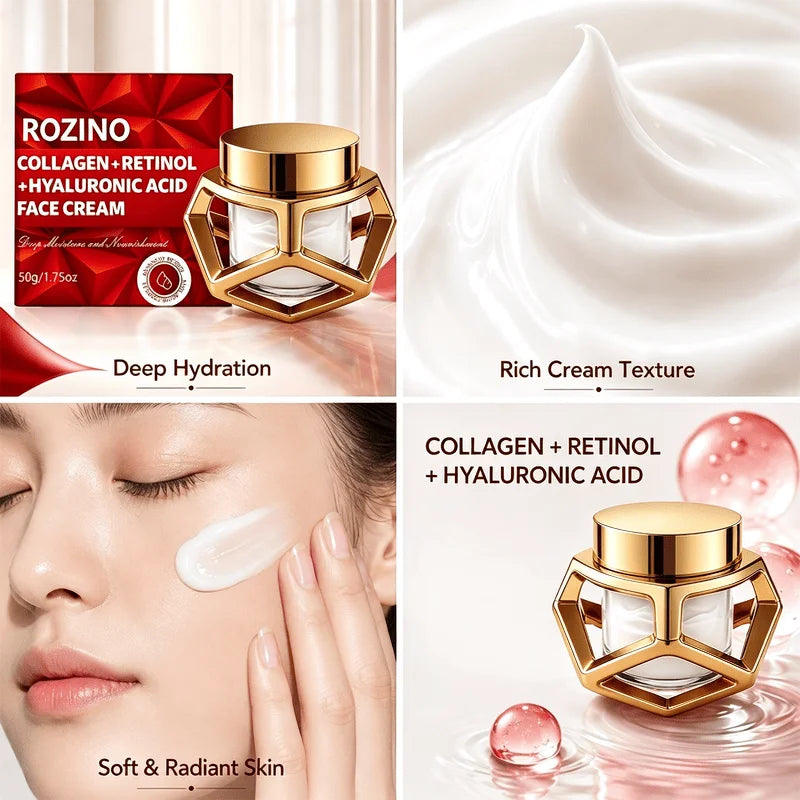 1Pcs/2Pcs/3Pcs Advanced Moisturizing and Nourishing Face Cream, for Day and Night Use, Quickly Hydrates, Bids Farewell to Dry and Flaky Skin, Smoothes Skin, Body Skin Care, Suitable for Dry and Cracked Skin, Facial Care, Skin