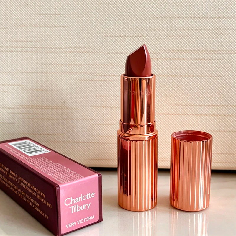 Hot Brand CT 7 colors Small Gold Tube Lipstick Pillow Talk Walk of No Shame Red Carpet Red Long Lasting Natural Lip Gloss Makeup