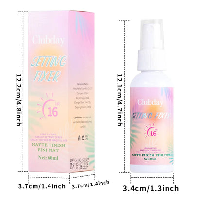 60ml Matte Setting Spray Lightweight Oil‑Control Long‑Lasting Natural Mist Finish Facial Makeup Cosmetics