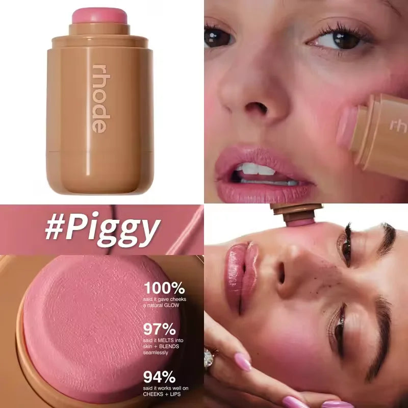 Rhodeskin Pocket Blush StickLip Cheek Hydrating Stick Natural Rouge Powder Blusher Cream Lipstick Cheek Teacup Candy Color Rhode