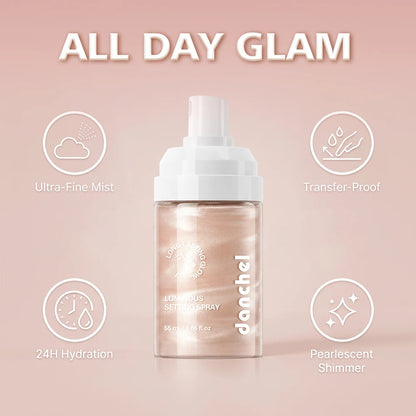 Luminous Setting Spray Instantly Boosts Skin Dewy Plump-looking Lasting Hydration Face Makeup Blends Seamlessly Natural Finish