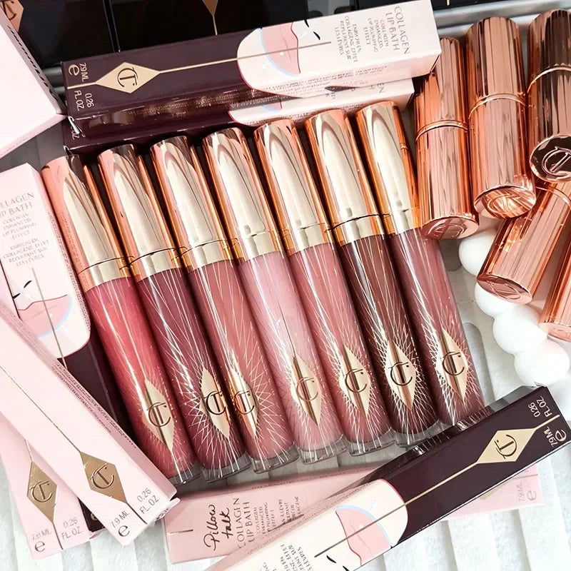 Hot Selling Luxury CT Small Gold Tube Lipstick Matte Waterproof Durable Matte Powder Beauty Natural Color Advanced Lips Cosmetic