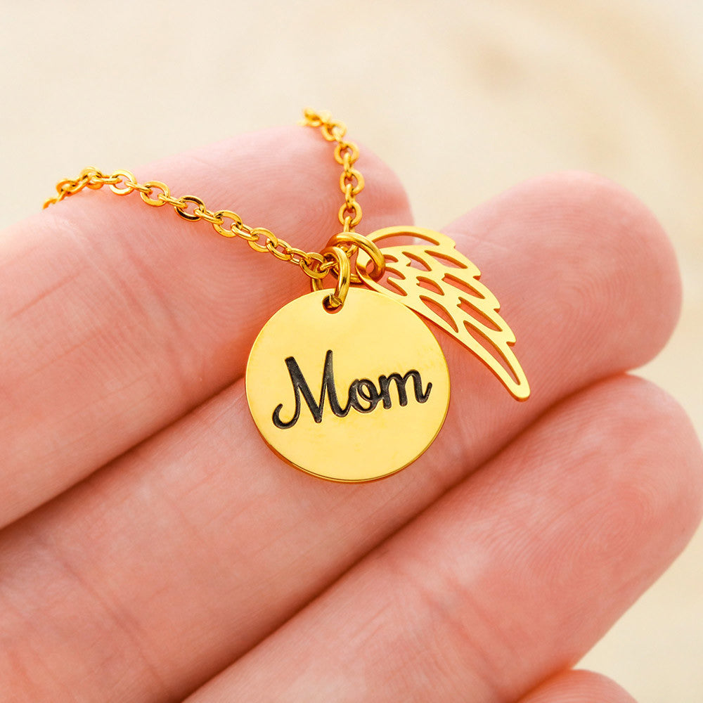 My mom is my angel.